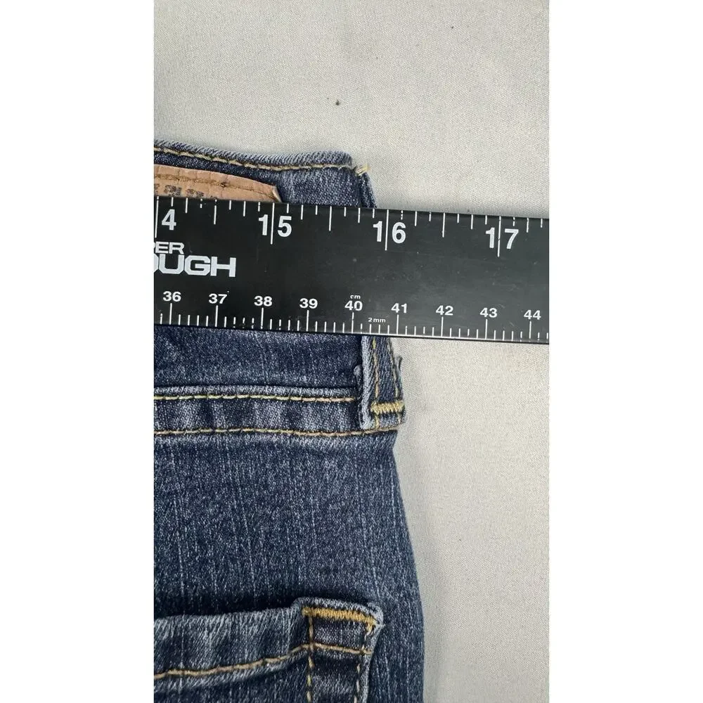 Signature Levi Strauss Bootcut Jeans Womens 32x34 Blue Wash Mid Rise Stretch